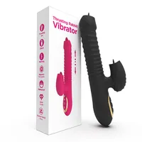 Mainan Seks Dewasa Boneka Kelinci Vibrator, Original USB Dapat Diisi Ulang Telinga Ganda Silikon G Spot Mainan Seks Vibrator Kelinci untuk Wanita