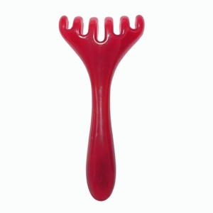 Red toothed resin massager massage tool spa tool <b>back</b> massage tool - Product Image 1
