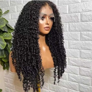 Parrucche Frontali in Pizzo HD 4x4 con <span class=keywords><strong>Ricci</strong></span> Profondi, Densità Elevata 300%, in Capelli Umani, Ingrosso, <span class=keywords><strong>Ricci</strong></span> Frontali che Possono Essere Permanenti e Tinti in <span class=keywords><strong>Blu</strong></span> - Product Image 3