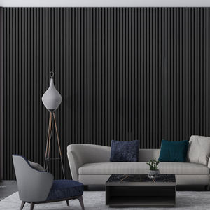 Paneles Decorativos Modernos de Alta Calidad para Cabeceras Interiores de 600*600 mm, Paneles de Listones de Fibra de Madera Aku para Paredes, Paneles de Madera de Roble Akupanel - Product Image 6