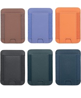 Étui Portefeuille Magnétique Élastique pour Cartes, en Cuir PU Mince, Support Magnétique pour iPhone 17 Pro Max