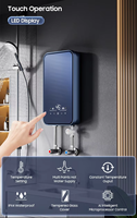 Chauffe-eau électrique instantané intelligent pour toute la maison, 380V, 18kW, 24kW, à commande tactile, pour hôtels et foyers
