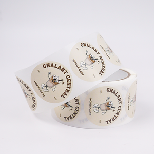 Etiquetas Adhesivas Circulares al por Mayor, Rollo de Etiquetas de Marca, Etiquetas Redondas Resistentes al Agua, Etiquetas de Vinilo con Logotipo Personalizado - Product Image 4