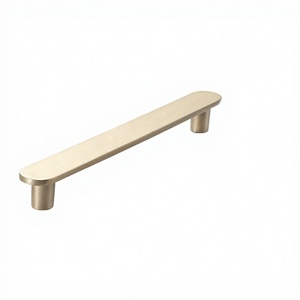 Modern Brass Round Cabinet Handles <b>Drawer</b> <b>Pulls</b> Minimalist Design Durable Easy Installation Villa Kitchen Outdoor Hotel Use - Product Image 6
