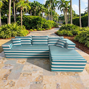 <span class=keywords><strong>Canapé</strong></span> Modulaire Extérieur Moderne Personnalisé à Rayures, en <span class=keywords><strong>Mousse</strong></span> Compressée, Imperméable, <span class=keywords><strong>pour</strong></span> Salon, Balcon ou Salle de Sport - Product Image 5