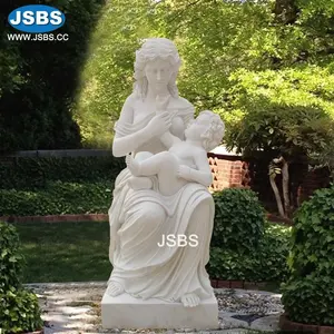 Anne ve çocuk büstü heykeli