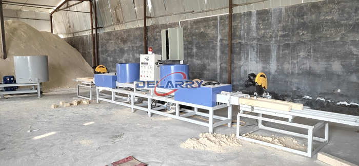 Automatic Wood Sawdust Pallet Block Making Machine Wood Shaving Chips Pallet Feet Compress Machine