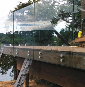 Đá 304/316 thép không gỉ standoffs thiết kế hiện đại Tempered kính nhiều lớp lan can hệ thống Tempered Glass bảng điều chỉnh cho lan can - Product Image 4