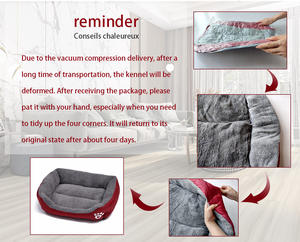 Canapé pour animaux de compagnie de luxe 2025, <span class=keywords><strong>coussin</strong></span> doux et chaud en polaire d'hiver pour <span class=keywords><strong>chien</strong></span>, lavable, lit pour chat, motif uni, style moderne, fourrure de chat - Product Image 6