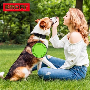 Wholesale <b>Large</b> Capacity Easy to Wash Silicone Collapsible Pet <b>Water</b> Feeding <b>Bowl</b> for <b>Dog</b> Cat - Product Image 5