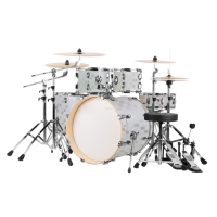 5 Parçalı Davul Seti Trampet, Floor Tom, Kick Davul, 4 Zil, Zil Standı ve Davul Taburesi ile