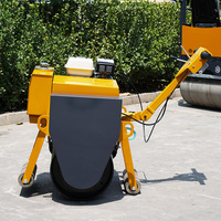 Compacteur de sol à tambour unique de 6 tonnes certifié CE EPA avec tambour à picots pour travaux de base de chaussée