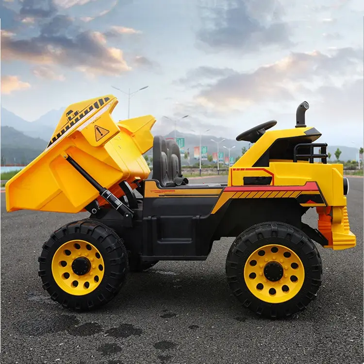 Construction truck excavator big car baby ride on 12V children electric automatic car for kids in india