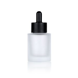 Luxury Frosted <b>Glass</b> Bottle <b>Glass</b> Bottle Customized Essential Oil Bottle For Cosmetics <b>Container</b> Empty With Rubber Dropper - Product Image 5