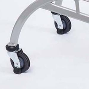 Carrito de Compras Plegable de Estilo Europeo Youbang, con Malla, <span class=keywords><strong>80</strong></span> <span class=keywords><strong>Litros</strong></span>, con Asa con Recubrimiento en Polvo, Ruedas de 5'' de Poliuretano para Compras en Interiores - Product Image 4