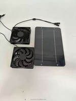 Kit de ventilateur d'extraction rechargeable solaire et électrique avec double ventilateur 10W, autonomie de 10 à 12 heures pour serre, niche pour animaux et utilisation extérieure à la ferme