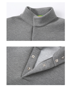 Sudaderas y Hoodies Oversize de Algodón Pesado Estilo Streetwear, Sudaderas Cortas Personalizadas de Algodón Sin Capucha - Product Image 3