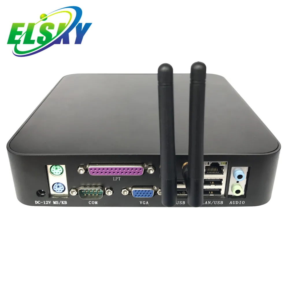 ELSKY Baytrail thin client J1800 четырехъядерный 2,0 ГГц celeron mini pc с 2 Mini-PCIE для поддержки WIFI/3G/GPS для сенсорного экрана