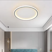 Plafonnier LED Rond Ultra Mince pour Chambre à Coucher Design Moderne en Acrylique pour le Salon