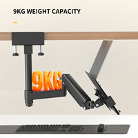 KHCOOHOO Invertible Laptop Cantilever Bevestiging 14"-17" 9kg Gasveer Verstelbare Monitorstandaard met 45 Graden Kantelfunctie