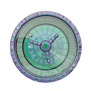 Spinner de décision en métal vintage - Jouet anti-stress EDC 7-en-1 avec dés de roulette pour D&D, jeux de rôle et soulagement du stress - Product Image 5