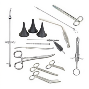 Juego de Instrumentos Quirúrgicos ENT, Herramientas Médicas Manuales Reutilizables de Acero Inoxidable para Cirugía de Oído, Nariz y Garganta, Uso Hospitalario - Product Image 1