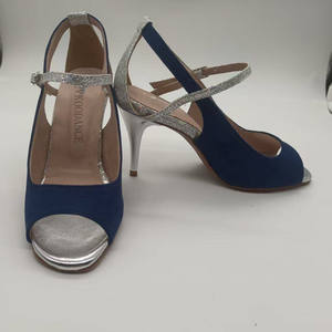 <span class=keywords><strong>Zapatos</strong></span> de Baile Latinos de Tacón Delgado de 8.5cm de Cuero Genuino Negro de la Marca Evkoodance para Tango, Salsa, <span class=keywords><strong>Flamenco</strong></span>, Modelo Evk25111202 - Product Image 4