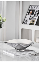 304 RVS Scandinavische Minimalistische Fruitplateau Collectie Grote Capaciteit Moderne Decoratieve Schalen Stijlvolle Woonkamer Opbergers