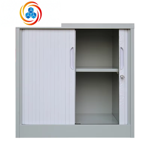 Armoire à portes battantes à 2 roulettes, grand espace de rangement, armoire à dossiers en acier, armoire de bureau en promotion - Product Image 1