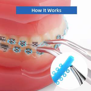 Legatura ortodontica dentale legatura per staffe-elastici O-Ring elastici kit ortodontico materiali ortodontici dentali - Product Image 5