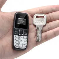 BM2 Mini Ponsel Ukuran Kecil 0.66 Inci Gsm Quad Band Dual Sim Card Dialer Suara Ajaib dan Speaker Ponsel