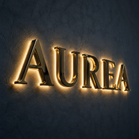 Lettres en relief 3D en aluminium avec finition miroir dorée rétroéclairée, signalétique personnalisée pour les entreprises, les devantures de magasins, les logos muraux