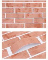 Revêtement mural extérieur en pierre flexible, feuille de pierre flexible, tuile en argile MCm, revêtement durable, revêtement en briques, revêtement en pierre