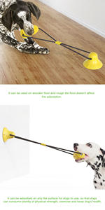 Forma di mais rimorchiatore ventosa <span class=keywords><strong>TPR</strong></span> denti puliti interazione cane masticare puzzle giocattolo - Product Image 3