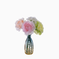Boule de fleurs artificielles en soie Vcare, centre de table fait main de style européen pour mariage, décoration de table et de maison