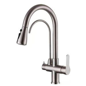 <span class=keywords><strong>Rubinetto</strong></span> da Cucina Estraibile <span class=keywords><strong>a</strong></span> Doppio Uso in Acciaio Inox 304, <span class=keywords><strong>Rubinetto</strong></span> <span class=keywords><strong>a</strong></span> <span class=keywords><strong>3</strong></span> <span class=keywords><strong>Vie</strong></span> con Purificatore per Acqua Fredda e Calda, Immagine e Video Personalizzabili - Product Image 4