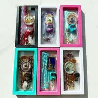 Regalos Musulmanes para Ramadán, 99 Cuentas de Vidrio para Oración, Contador de Dedos con Caja, Rosario Tasbih Islámico, Regalos para Bodas y Festividades