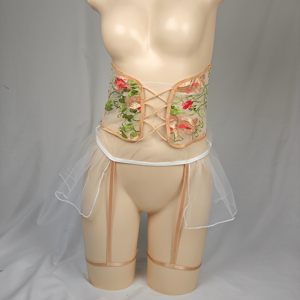 Nuova cintura in vita rinascimentale da donna cintura in vita da donna in pizzo floreale - Product Image 1