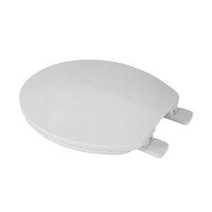 Asiento de Inodoro Redondo de Plástico de Diseño Moderno con Frente Cerrado, Bisagras Ajustables Resistentes para Asientos de Inodoro de 17 Pulgadas - Product Image 2