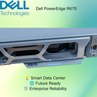 Server Rak Dell PowerEdge R670 1U Intel Xeon 6 DDR5 PCIe Gen5 NVMe Server Pusat Data Enterprise Bersertifikasi Energy Star Original