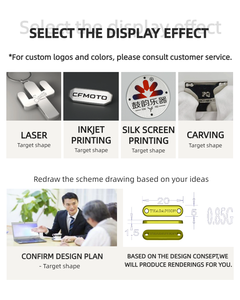 Etiquetas Metálicas <span class=keywords><strong>Baiwei</strong></span> para Ropa, Etiquetas Metálicas Personalizadas, Finamente Pulimentadas, con Orificios para Coser en Camisas, Abrigos y Bolsos - Product Image 2
