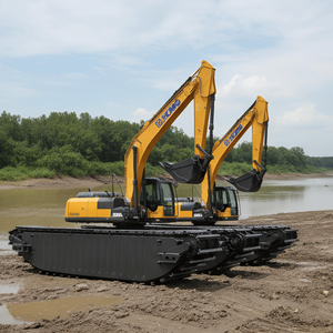 Ponton d'excavatrice amphibie en <span class=keywords><strong>acier</strong></span> haute résistance avec <span class=keywords><strong>prix</strong></span> compétitif d'usine - Product Image 1