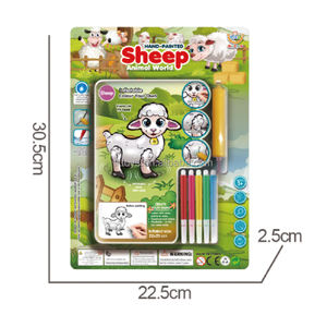 幸運なおもちゃペイント描画おもちゃDIYカラフル手描画インフレータブルかわいいデザイン空気シリンダー付き羊 - Product Image 5