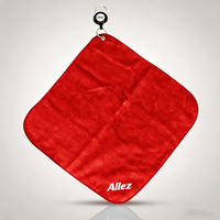 Créez votre propre serviette de golf brodée personnalisée en coton avec logo sur mesure, serviette carrée pour nettoyer les balles, serviette de bar