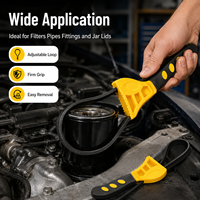Clé à courroie automobile, outil de démontage de filtre à huile, kit d'outils de réparation automobile multifonctionnel