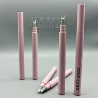 Tubo cosmético de logotipo personalizado para lápiz de cejas líquido tubo líquido 4 puntas lápiz de cejas vacío maquillaje líquido ceja embalaje