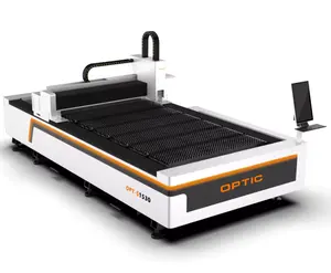 Venta caliente OPTIC Laser 1500W 2000W 3000W 4000W Cnc máquina de corte por láser de fibra para estructura de acero