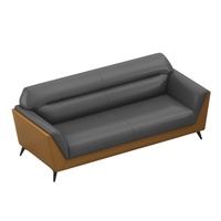 Ensemble de canapés modernes pour réception de bureau, 1+1+3 places, avec table extensible pour salon