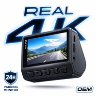 Caméra de tableau de bord 4K avant 1080P arrière pour véhicule, enregistreur vidéo automatique DVR WiFi GPS avec écran IPS 3 pouces, super condensateur, surveillance de stationnement 24h/24