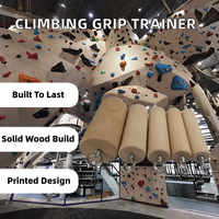 TL-001 Equipo de Entrenamiento de Gimnasio Integrado de Madera Duradera para Escalada en Roca, Fortalecimiento de Agarre, Ejercicio Muscular de Brazos y Antebrazos